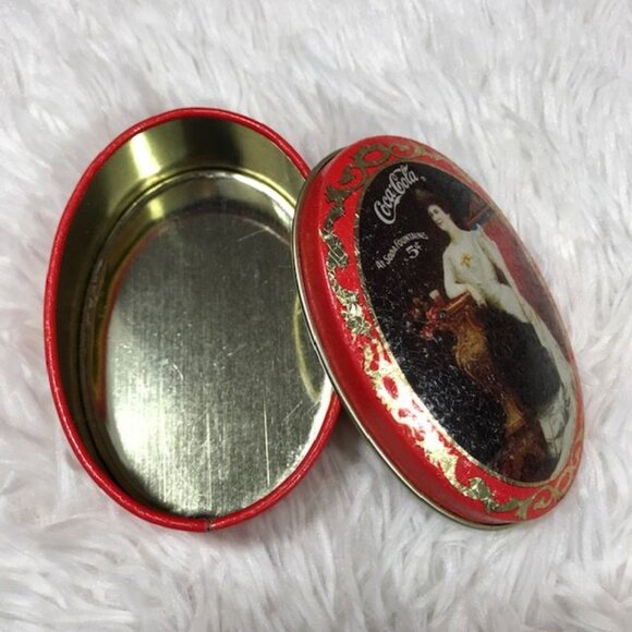 Set of 3 Vintage Coca-Cola Privileged Ladies Shimmer Round + Oval Mint Tins - Picture 10 of 15